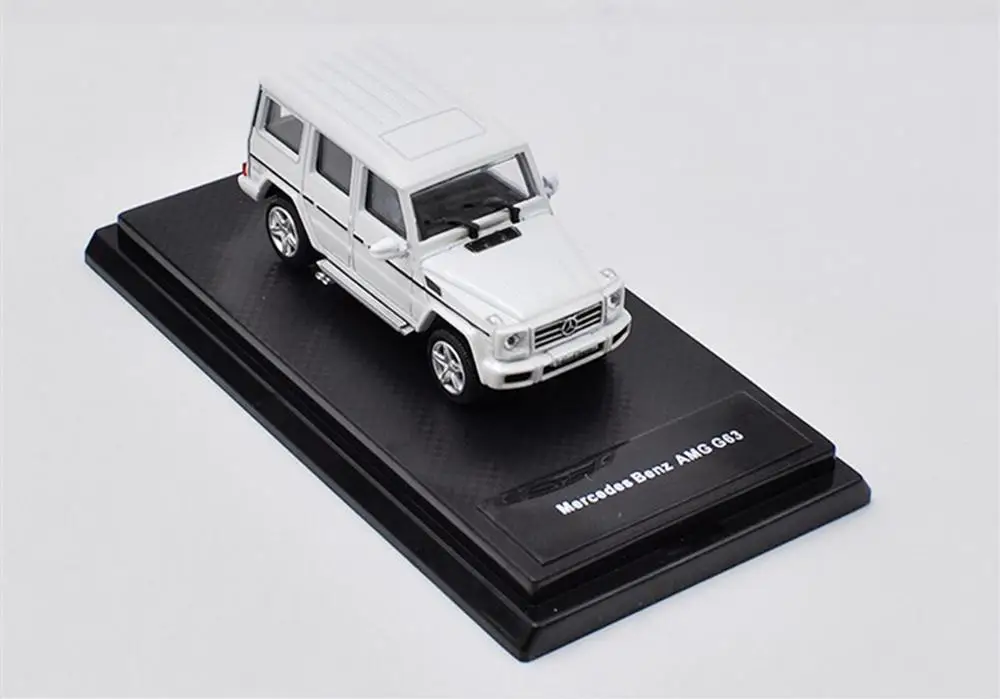1/64 Mercedes Benz G Class AMG G63 SUV белый литой автомобиль Модель Коллекция игрушек