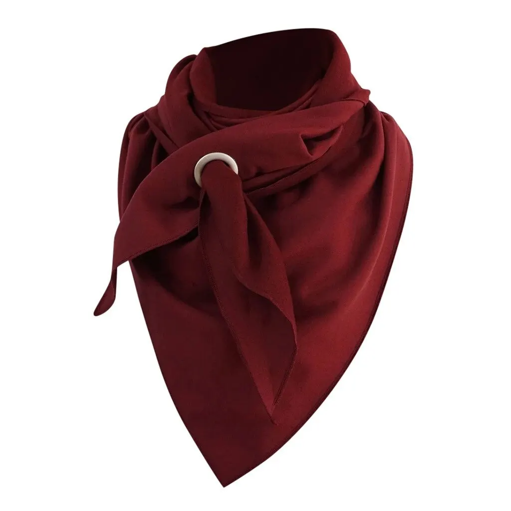 

@ Foulard Femme 2020 Fashion Women Soild Dot Printing Button Soft Wrap Casual Warm Scarves Shawls Multi-purpose Shawl Scarf