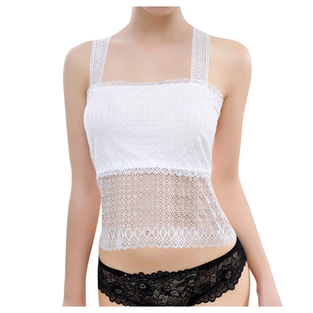 Женский сексуальный однотонный кружевной топ с бабочкой на спине полый