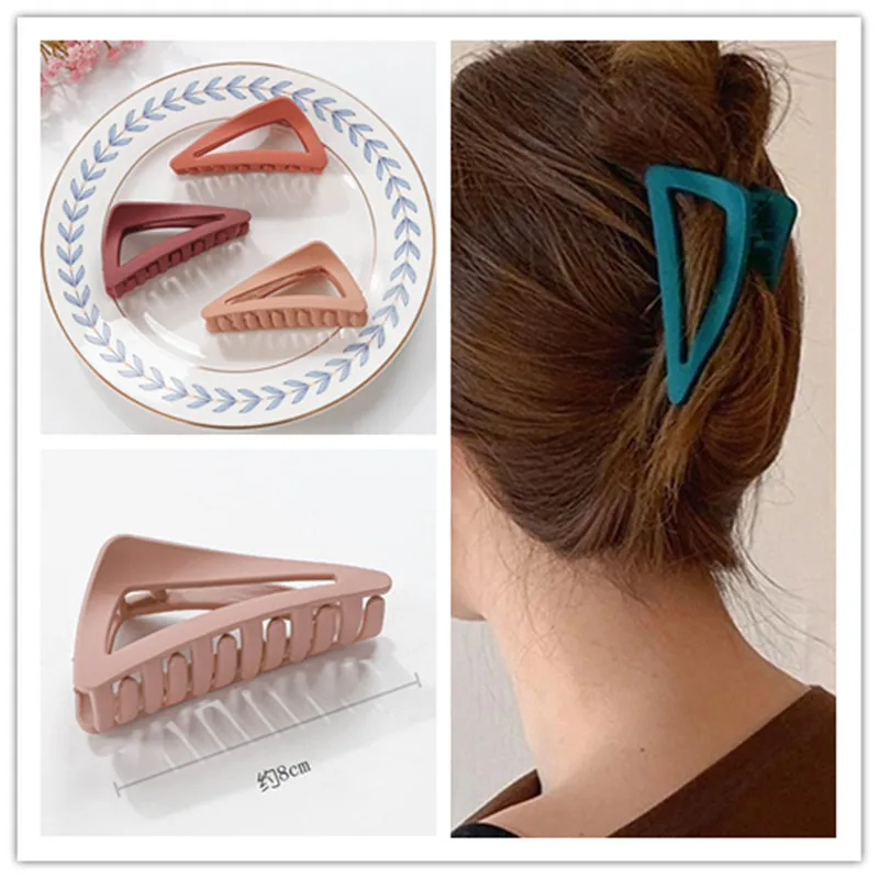 

Женские Треугольные зажимы для волос H:HYDE, прочные пластиковые зажимы для волос, большого размера