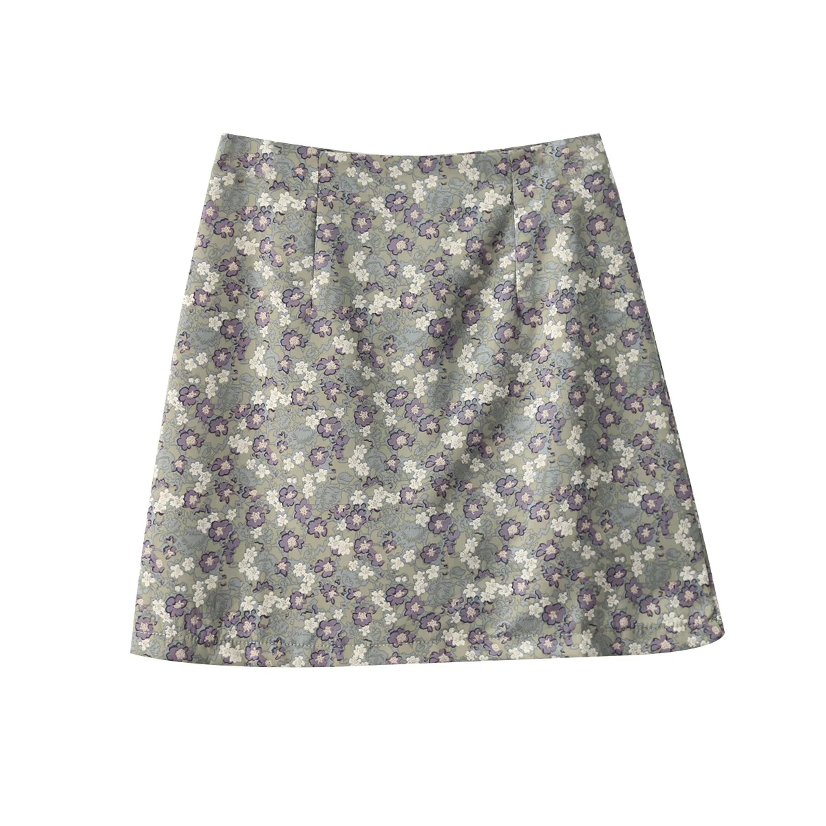 

2020 Summer Floral Casual skirt female high waist A-Line skirt