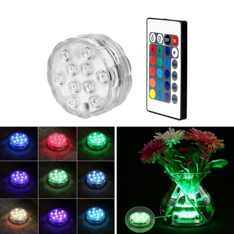 Водонепроницаемые светильники для бассейна с дистанционным управлением RGB