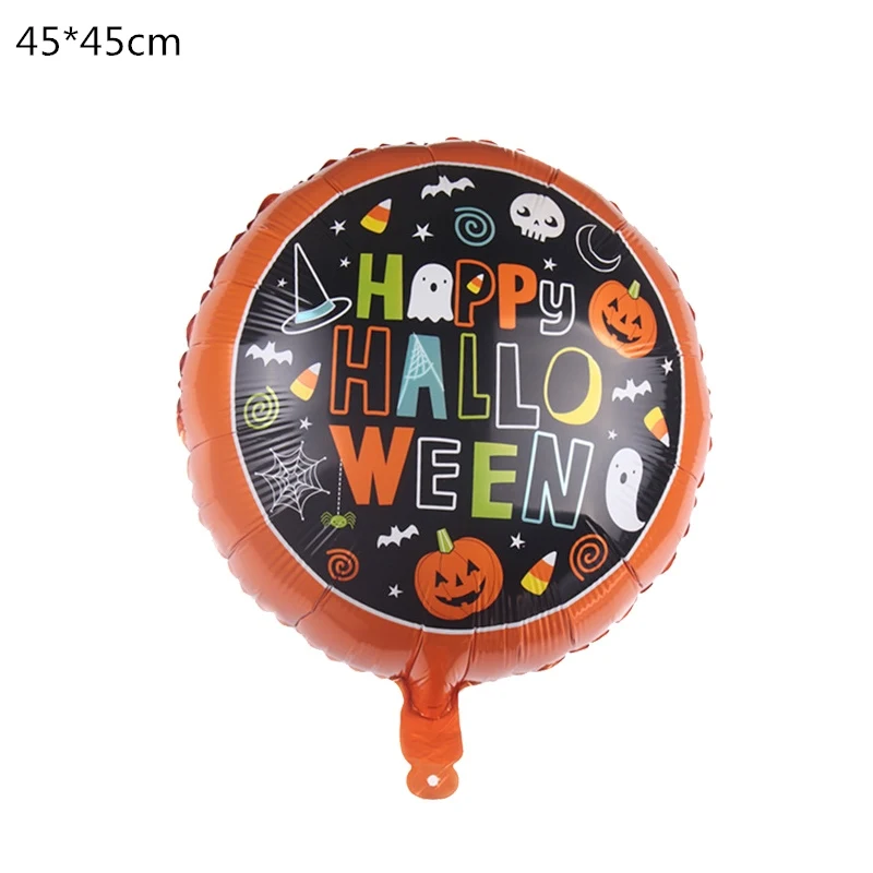 1pcs 18inch Хэллоуин Тыква призрак воздушные шары Хэллоуин украшения паук фольги Воздушные шары надувные игрушки летучая мышь globoвечерние S Halloween Party поставки - Цвет: 1pcs 18inch