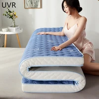 uvr knitted cotton latex mattress fine workmanship bedroom home tatami latex memory foam filled mattress slow rebound floor mat