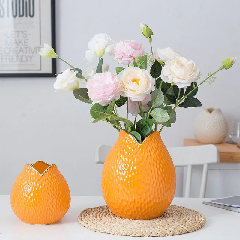

Американская креативная керамическая ваза для гостиной, тумбы для засушенных цветов, украшение для растений горшок для оформления дома