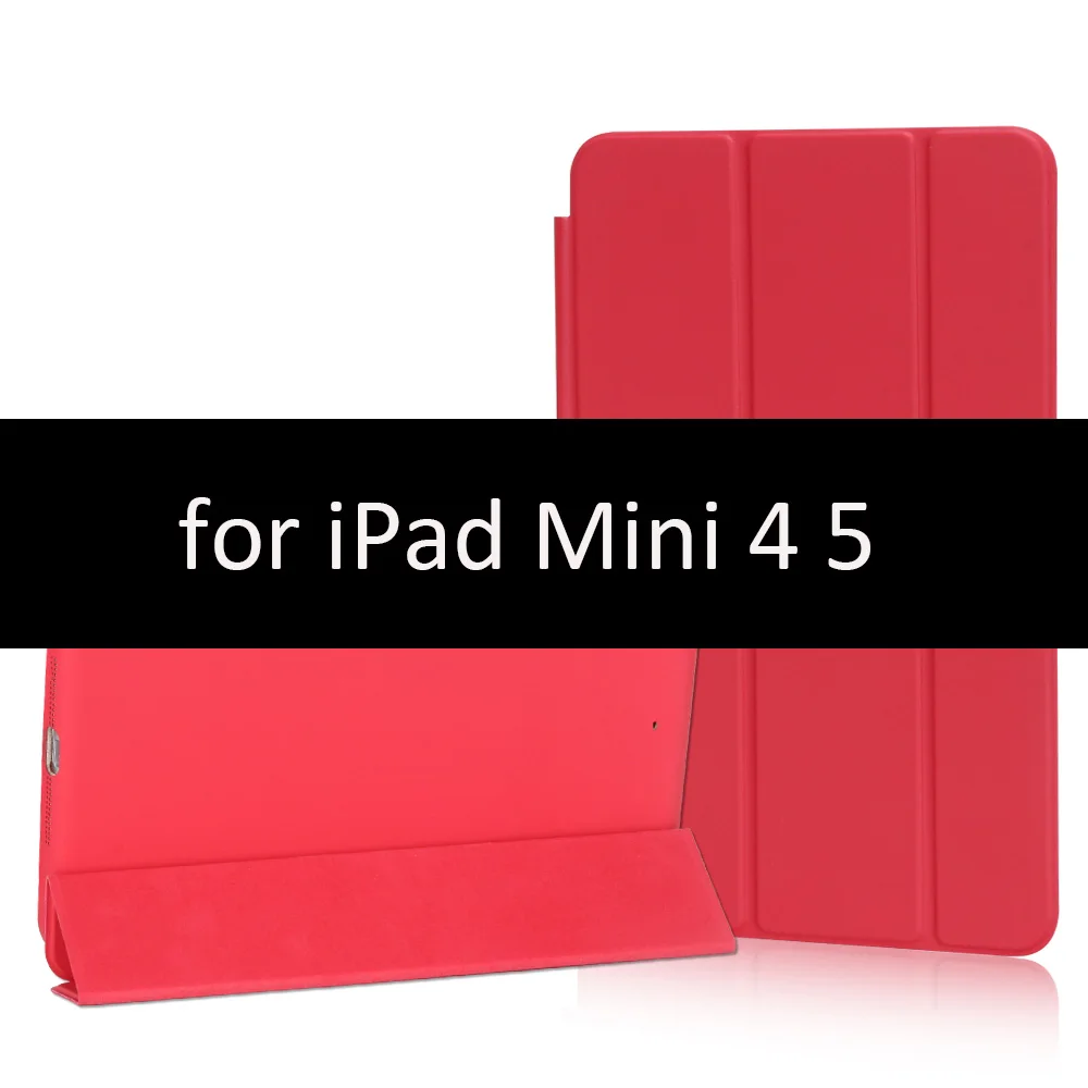 Чехол для iPad Mini 5 4 3 2 1 чехол GOLP PU кожаный тройной бумажник откидной стенд магнитный автоматический режим сна смарт-чехол для iPad Mini 5 чехол - Цвет: Red-45