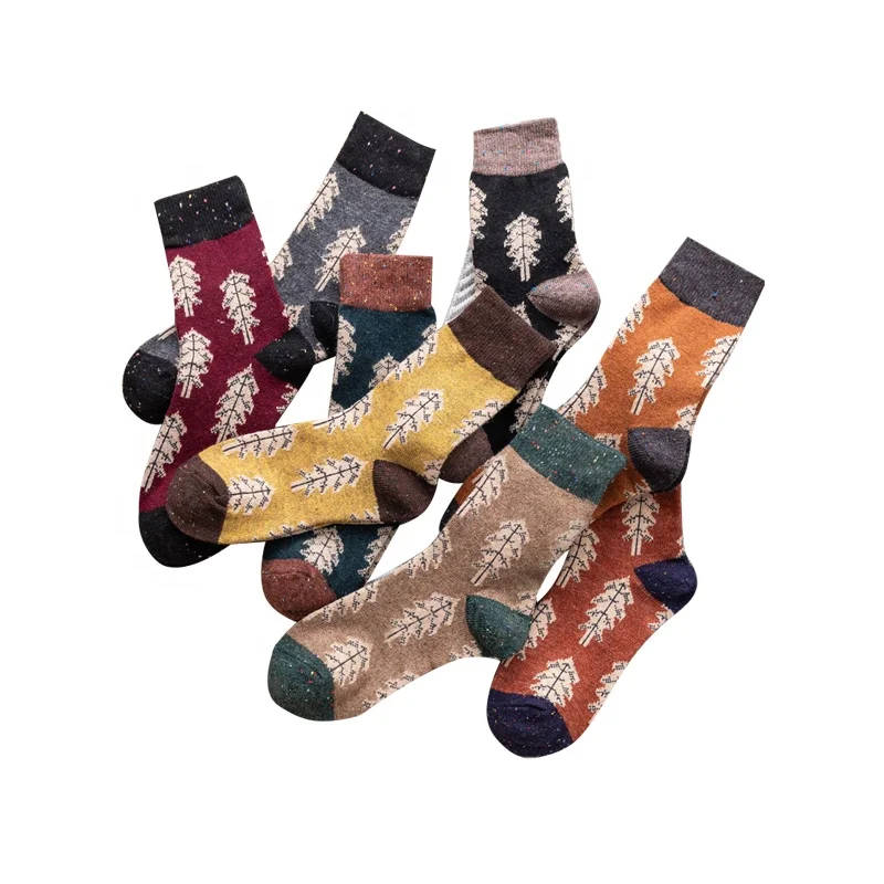

Autumn Winter Wool Thick Warmer Tree Womens Christmas Socks Socks Men
