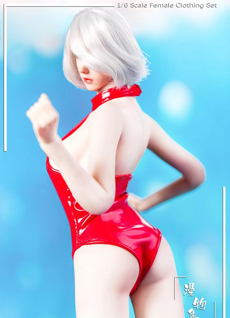 

Mnotht Collection 1/6 Scale Neil 2B Sister Leather Swimming Dress for 12in Phicen Hottoy Female Soldier Toys MM06