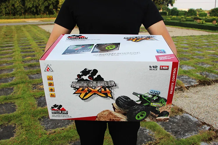 37cm1/12 RC автомобиль 4WD скалолазание автомобиль 4x4 двойные двигатели привод Bigfoot автомобиль дистанционного управления автомобиль внедорожник Игрушки для мальчиков Детский подарок