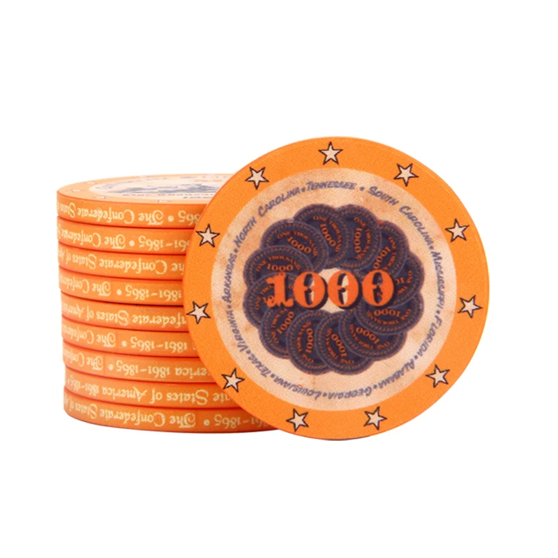Ретро Американский история Керамика Фишки для покера Pokerstars Двусторонняя Дизайн
