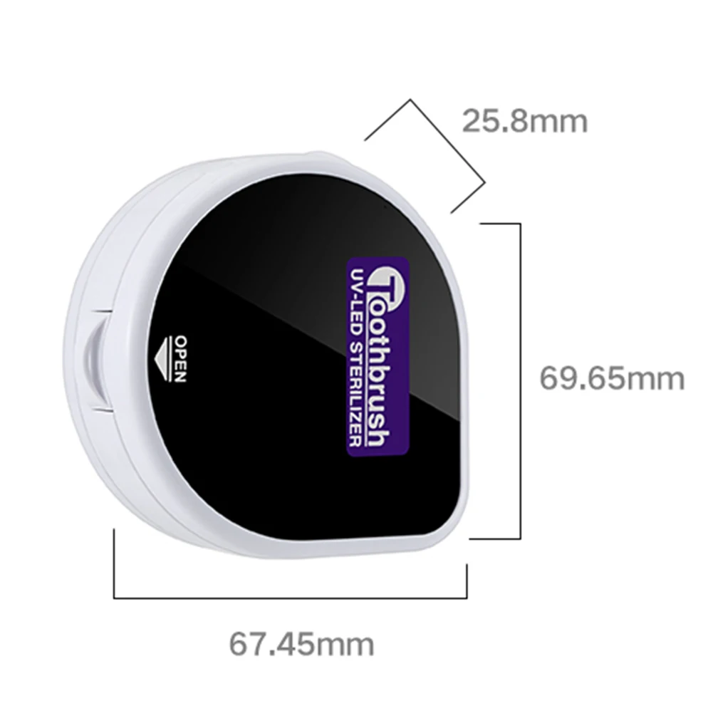 

Battery Power Toothbrush UV Sterilizer Box Disinfection Case Lightweight UV Tooth Cleaning Tool Toothbrush Sterilizer