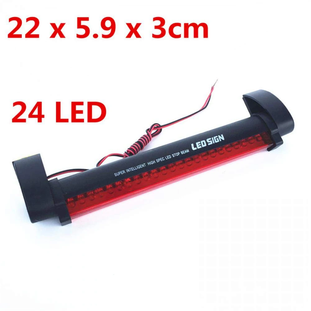 12V Универсальный красный светодиодный автомобильный Стайлинг стоп светильник