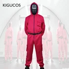 Красная маска-комбинезон для косплея на Хэллоуин