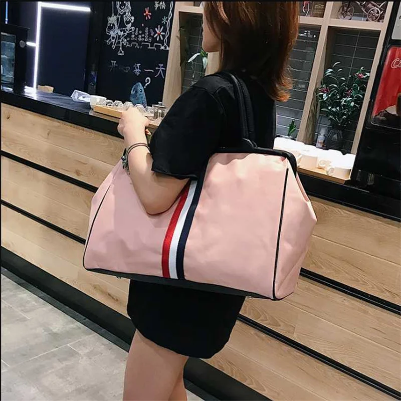 Travel Bag Women's Hand Waterproof Luggage Bag Large-capacity Clothing Bag Light Short-distance Travel Bag Fitness Bag