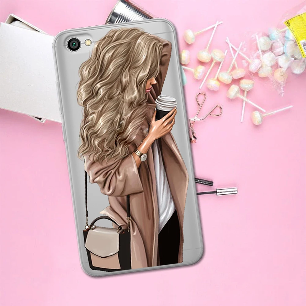 1726 Девушка класса люкс для Xiaomi Redmi Mi 8 6 CC9 A2 Lite 5X 6X A1 6A 4X 4A 5 9 Plus Note 4 5A премьер-профессионал чехол Coque чехол-футляр Капа - Цвет: 1726