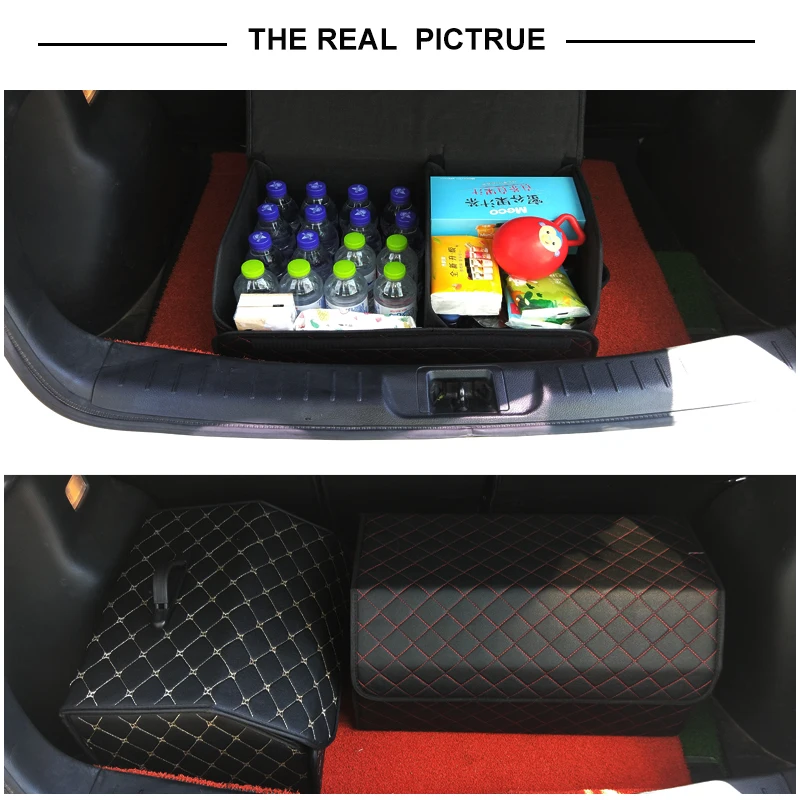 

Funplus Multipurpose Collapsible Car Trunk Storage Organizer With Lid Portable Car Storage Bag Car Trunk Organizer