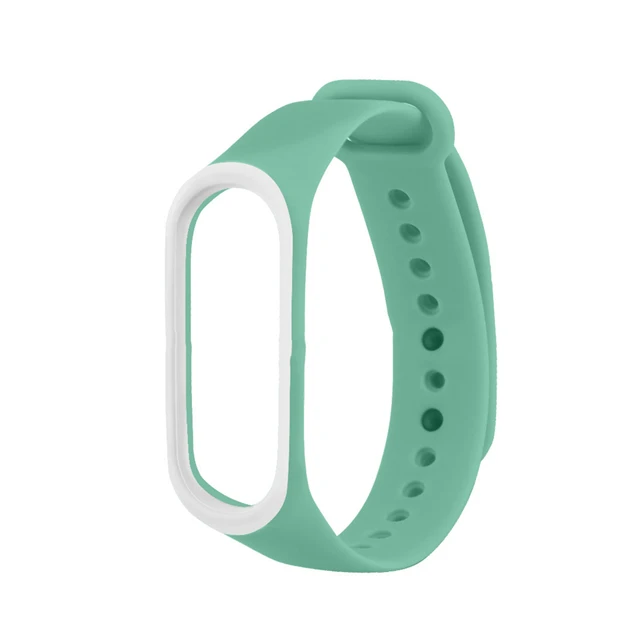 mint-white Ремешок на запястье для Xiaomi mi 4 силиконовых ремешка для mi Band 4 Band 3 аксессуары браслет mi Band 4 Замена mi band 3 ремешки - Цвет ремешка: mint-white