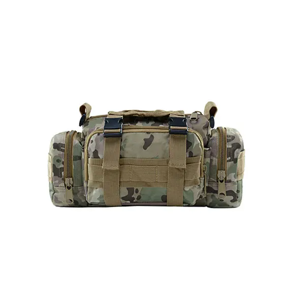 Molle Military Tactical Waist Bag Camping Traveling Hiking Climbing Nylon Shoulder Pack Pouch Outdoor Sports Hunting Gym Bag - Цвет: CP