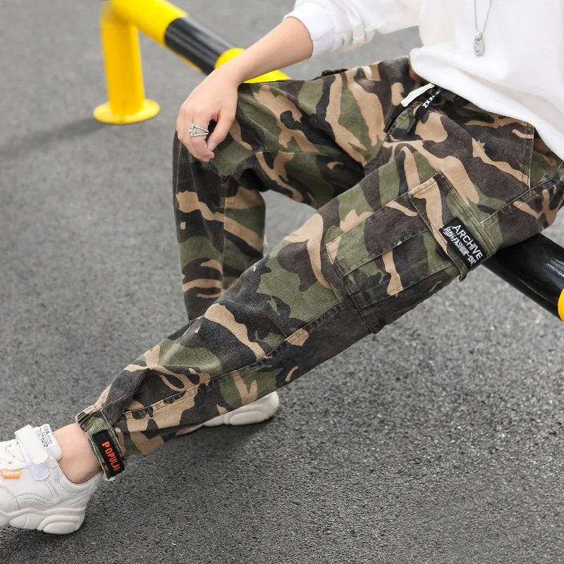 Комбинезон для мальчиков классический Камуфляжный хлопковый Джоггеры