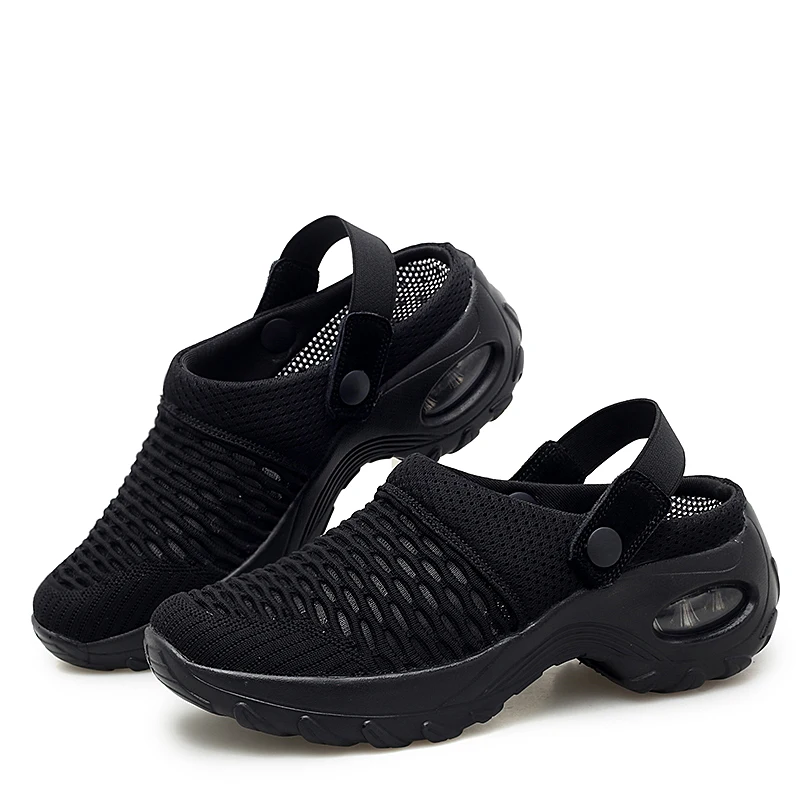 

Women Mesh Shoes Heighten Air Cushion Ladies Shoes Platform Walking Sports Sandal Comfy Casual Breathable Wedges Slippers