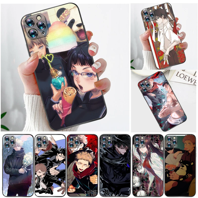 

Jujutsu Kaisen Sukuna Yuji Itadori Satoru Gojo Fushiguro Megumi Phone Case For iPhone 11 11Pro MAX Funda Carcasa Cases Soft TPU