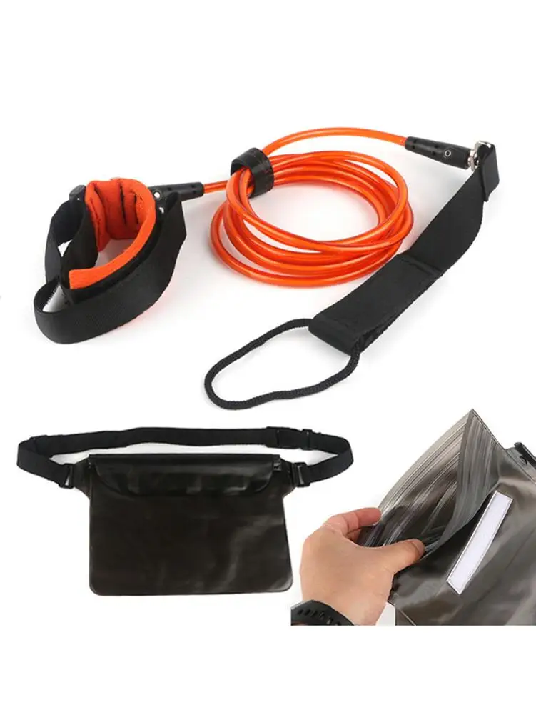 Поводок для серфинга премиум класса 5 мм ТПУ веревка ног Аксессуары поддержка