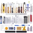 Профессиональный набор инструментов для кожевенного ремесла, набор инструментов для шитья, резьбы, работы, шитья, седла, набор инструментов для кожевенного ремесла, сделай сам