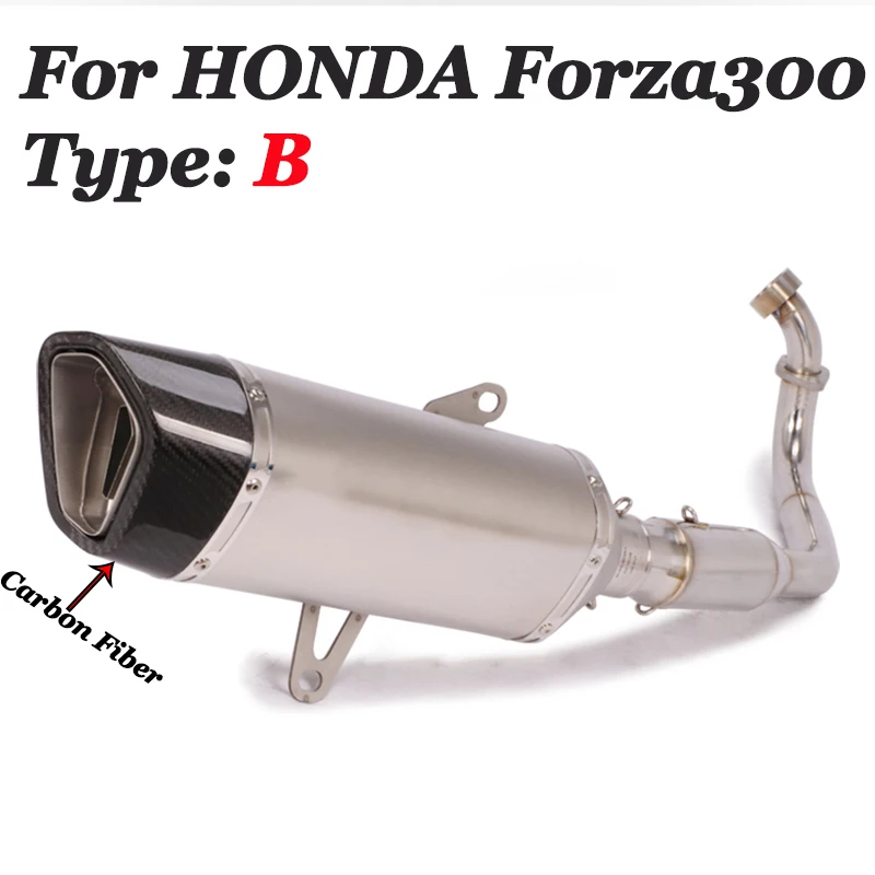 Слипоны для Honda Forza300 2017 2019 полная мотоциклетная система GP выхлопная труба из