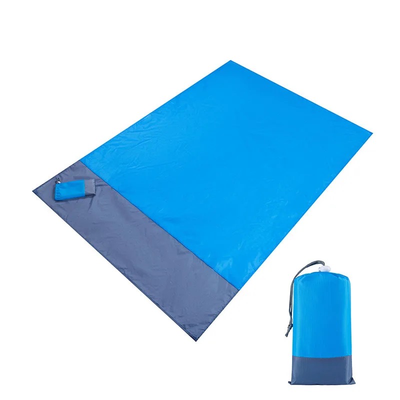 

Pocket Sand Beach Blanket Folding Camping Mat Mattress Portable Waterproof Lightweight Mat 2x2.1m 2x1.4mOutdoor Picnic Mat 2021