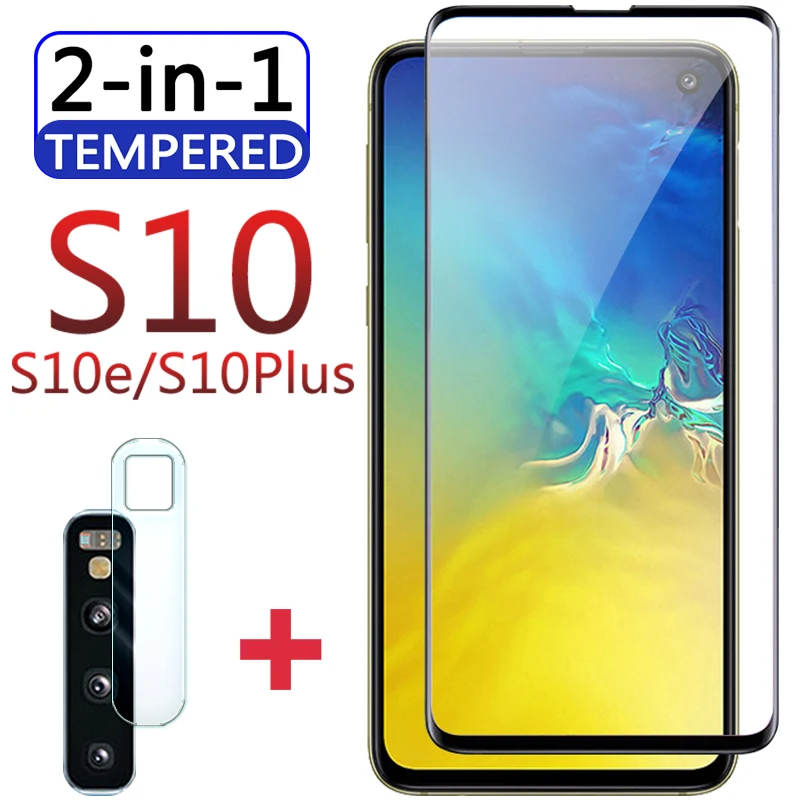 S10 plus закаленное стекло для samsung galaxy s10e защитный чехол S 10 E 10s 10Plus S10Plus с защитной