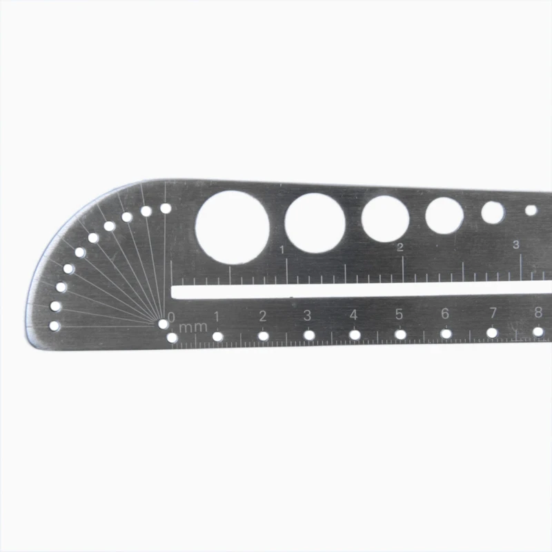 

Multifunction Ruler Protractor Compasses Stainless Steel Hexagon Ruler Scale Tool