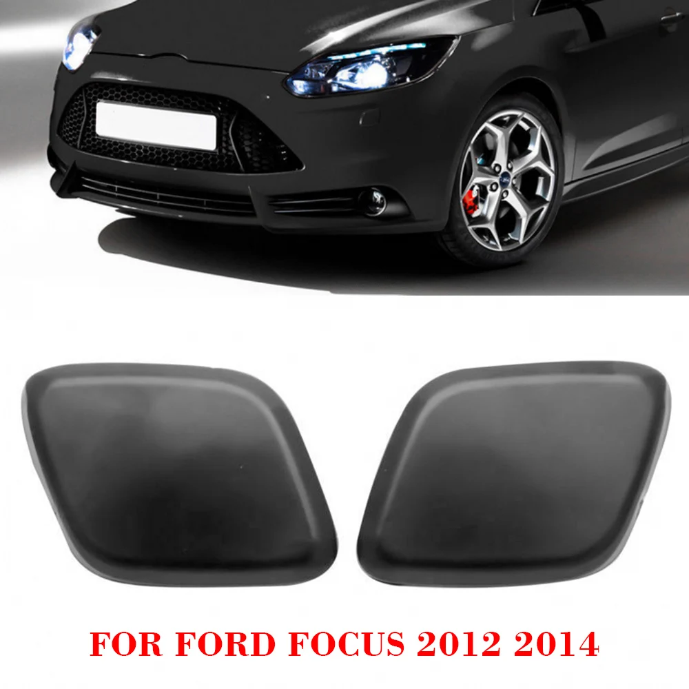 

1 Pair durable Bumper Headlamp Washer Jet Cover Cap Headlight Washer Cover Cap for Ford Focus 2012-2014 Auto Car Accessories