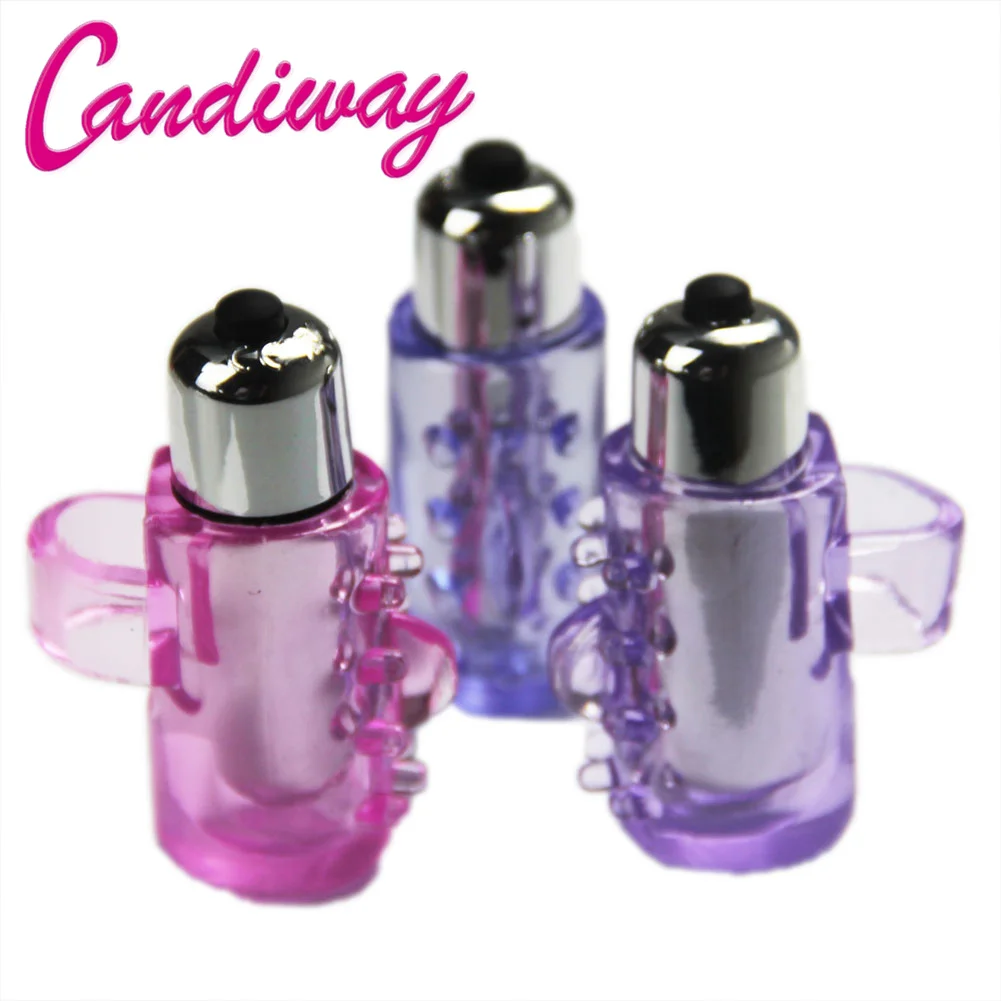 Candiway мини массажер текстуры палец презерватив G точка Вибраторы