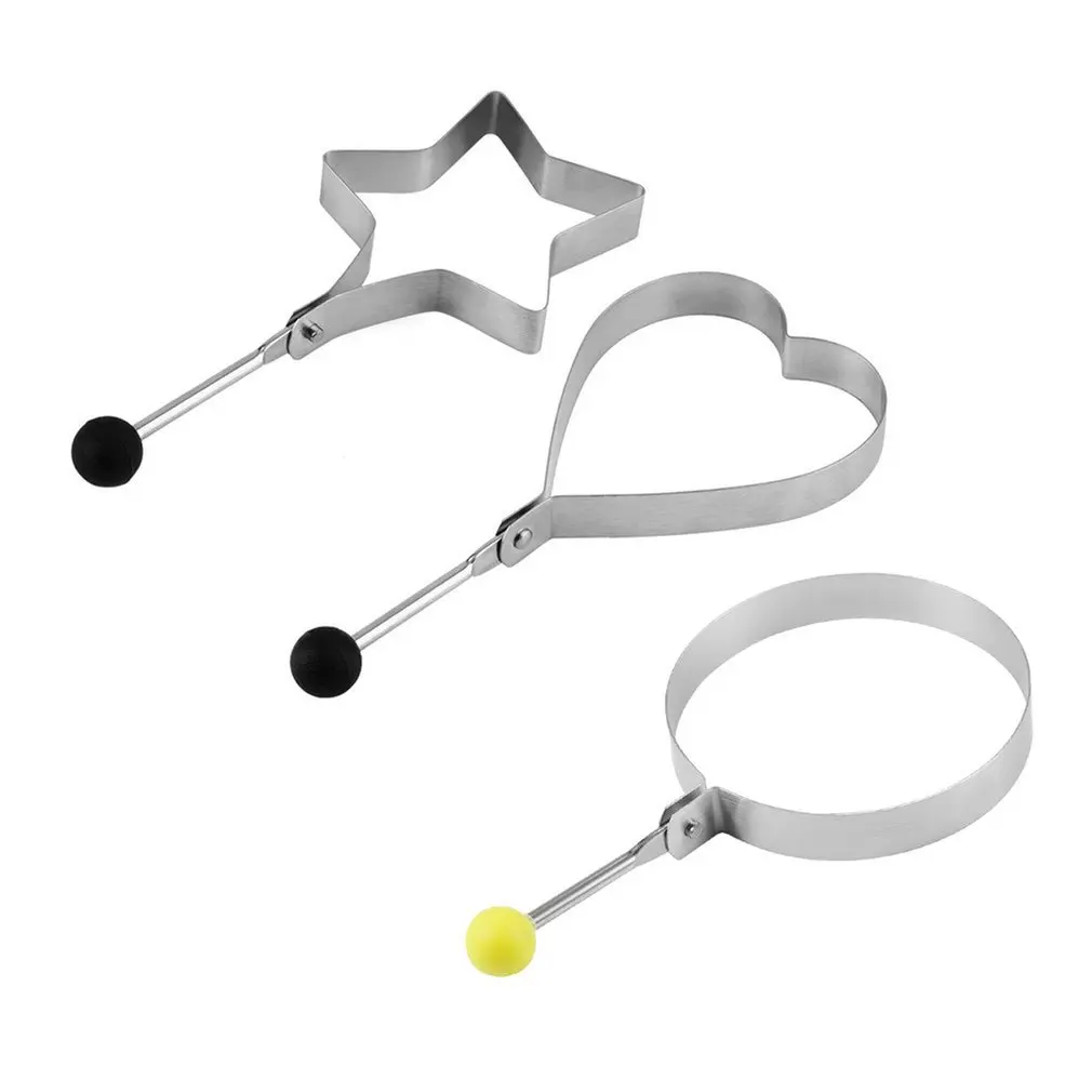 Милое яйцо форма из нержавеющей стали сердца звезды круглая омлетная печенье