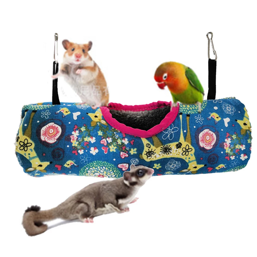 Маленький питомец туннеля игрушечный гамак пещера домик для хомяка сахар планер