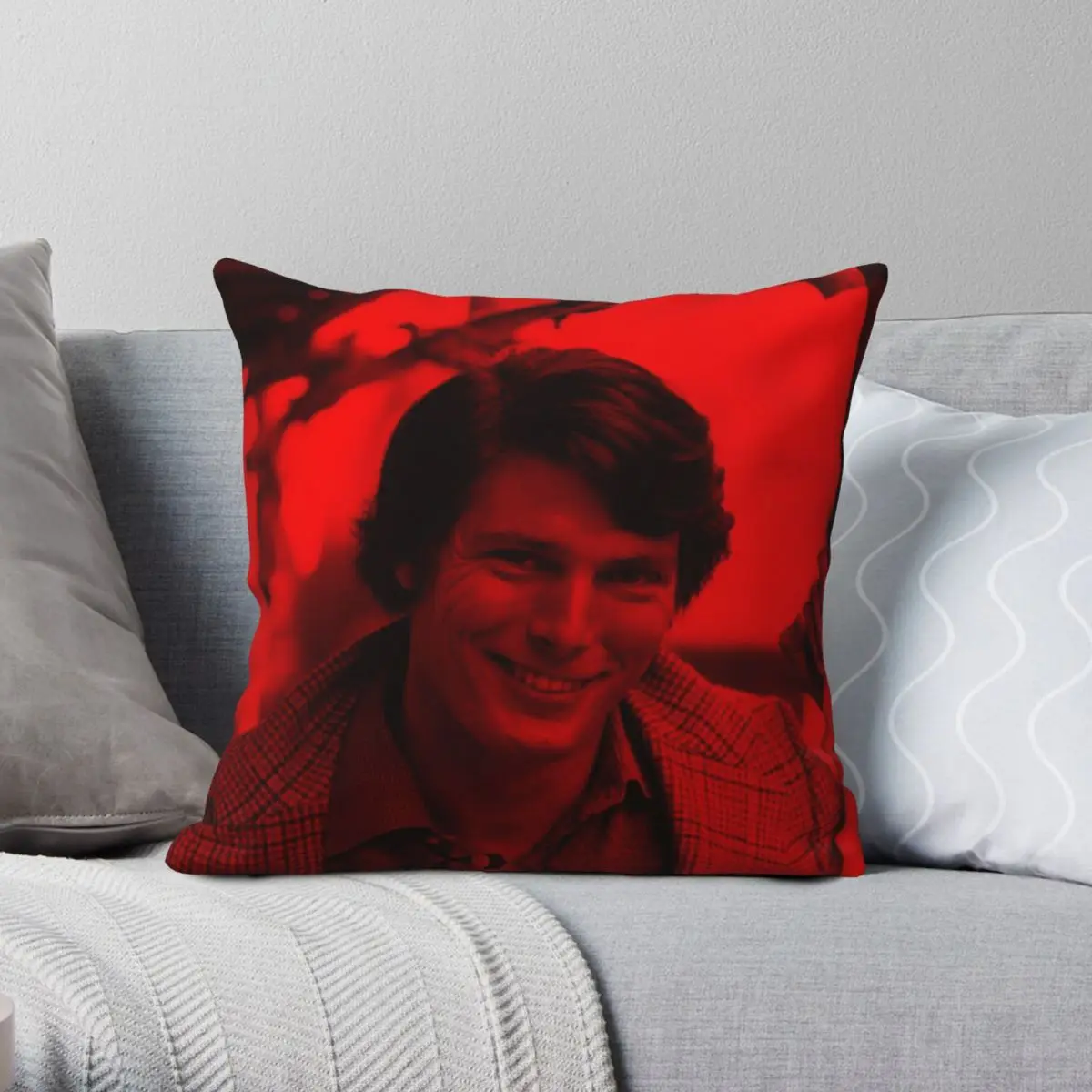 Квадратный чехол для подушки с изображением Кристофера Reeve знаменитостей из
