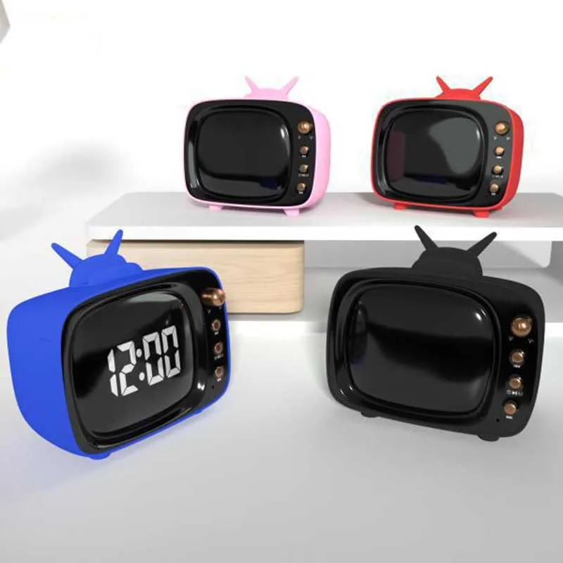 Беспроводной Bluetooth сабвуфер со светодиодный ными часами и