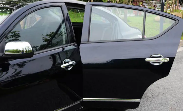 Стайлинг автомобиля Хромированная ручка двери + крышка чаши литье под давлением