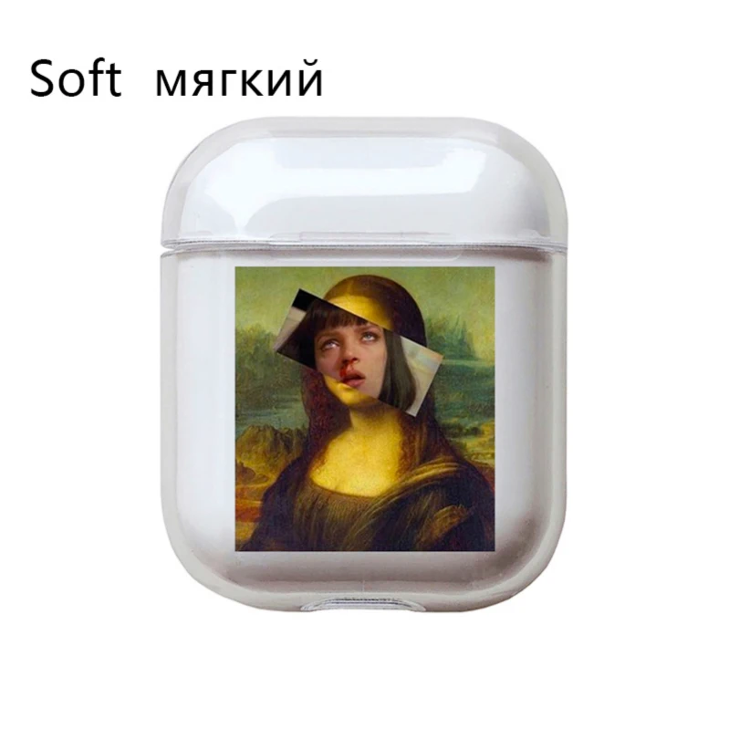 Милый чехол для Apple airpods чехол со смешными героями из мультфильмов статуи искусство Беспроводной Bluetooth наушники чехол для переноски 1/2 мягкие Защитный чехол - Цвет: I200895