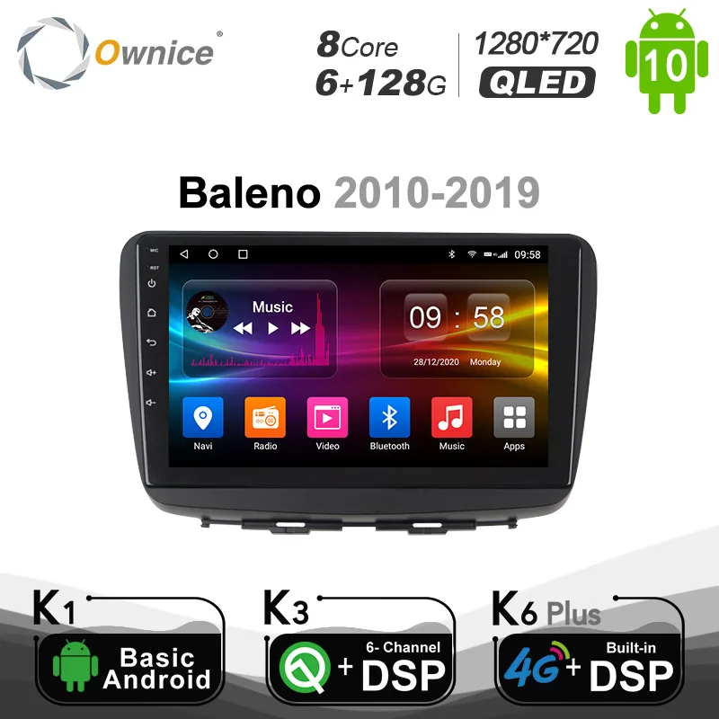 

6G+128G Ownice For SUZUKI Baleno 2010 - 2019 SPDIF Optical Car Android 10.0 radio gps stereo 2 din car dvd Multimedia Headunit