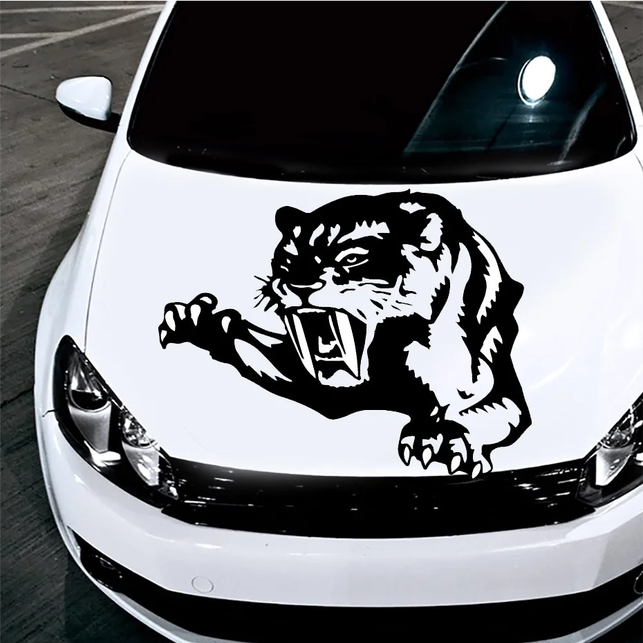 

Various Sizes Vinyl Ferocious Tiger Car Sticker Tiger Waterproof Removable Decal Self-adhesive Car Invisible Cover Stickers