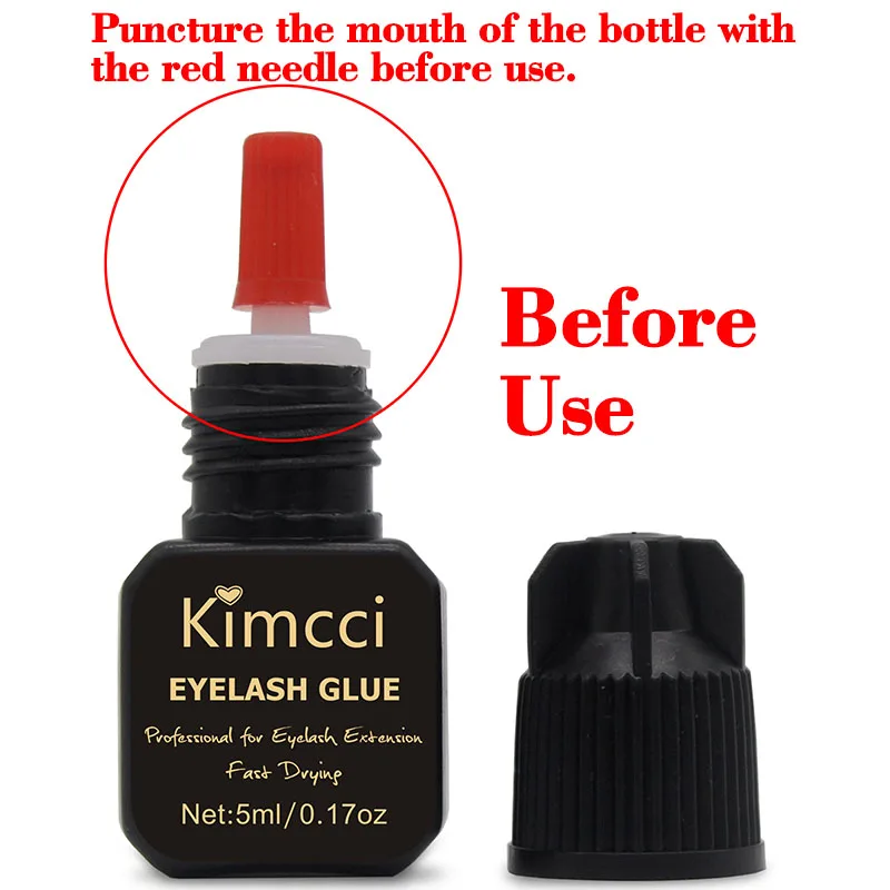 Клей для наращивания ресниц Kimcci 5 мл/10 мл 1-3 секунды быстросохнущий клей