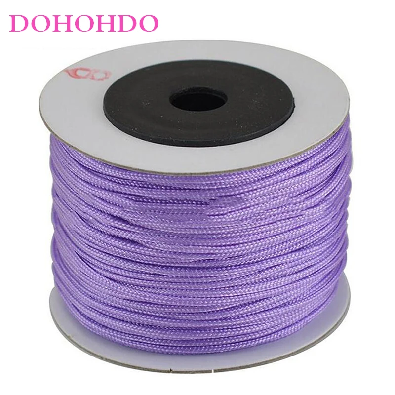 0.8mm 1mm 1.5mm 2mm Cotton Nylon Cord Thread Chinese Knot Macrame Braided String DIY Rope Bead Bracelet Jewelry Making | Украшения и