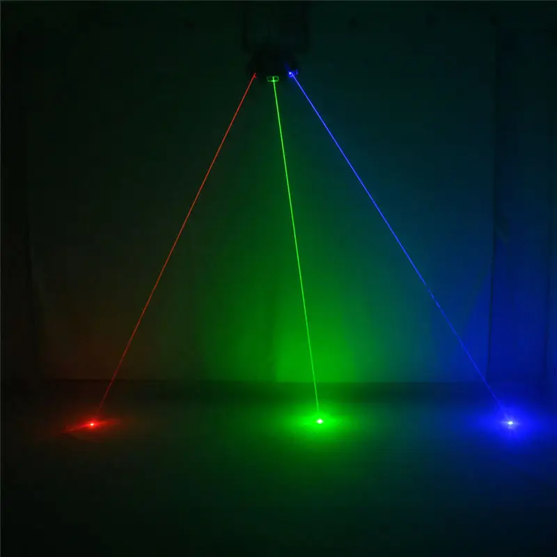 AUCD 3 головы RGB Красный Зеленый Синий лазерный проектор светильник