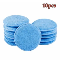 10 pcs blue wax applicator sponge for hand wax application and car care polishing sponge