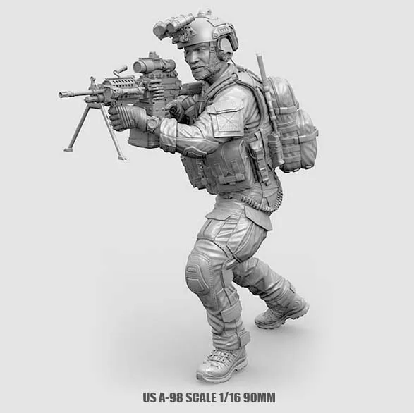 

1/16 USA Resin Soldier Figure Kits Special forces Model Colorless And Self-assembled A-98