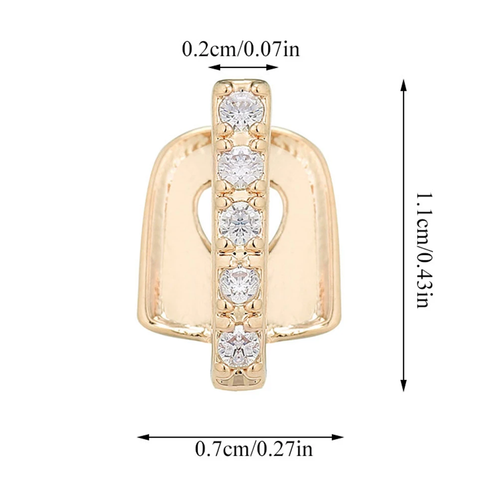 В стиле хип хоп золотое ожерелье зуб Кепки зажимы решетки в Стиль зубы гриль