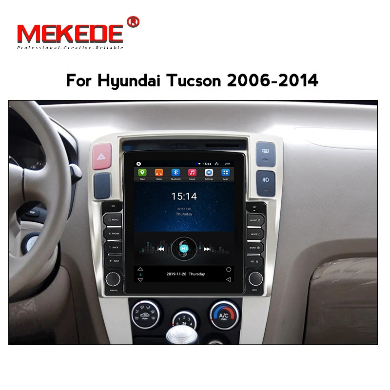 Автомагнитола DSP Tesla Android мультимедийный видеоплеер для Hyundai Tucson 2006-2014 GPS-навигация