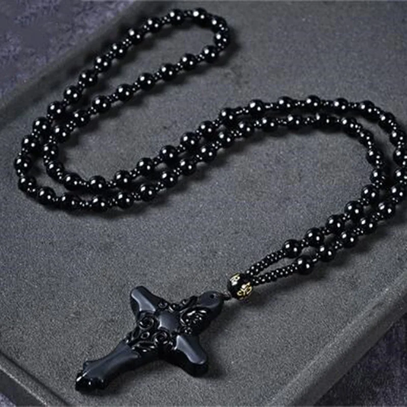 Кулон Бодхисаттва из натурального обсидиана 8 видов | Украшения и аксессуары