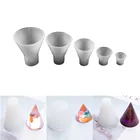 Силиконовые формы в форме конуса, 5 размеров, Energy отливочная форма 